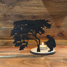 Load image into Gallery viewer, TEA LIGHT CANDLE HOLDER &quot;Man warming hands&quot;
