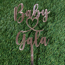 Load image into Gallery viewer, Cake Topper - Baby Shower Customised with your name
