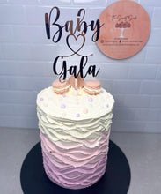 Load image into Gallery viewer, Cake Topper - Baby Shower Customised with your name
