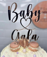 Load image into Gallery viewer, Cake Topper - Baby Shower Customised with your name
