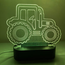 Load image into Gallery viewer, Acrylic Night Light &quot;Tractor&quot;
