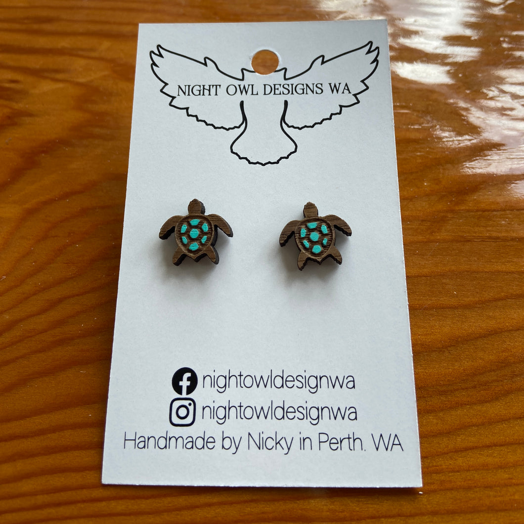 Earrings:  Turtle Studs